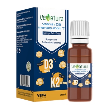 VeNatura Vitamin D3 ve Menaquinon 7 Takviye Edici Gıda