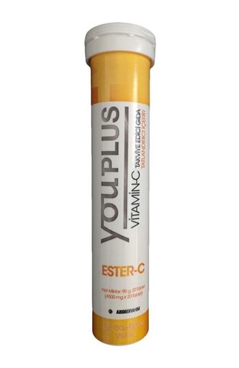 YouPlus Vitamin C (Ester C) 1000 mg Efervesan 20 Tablet