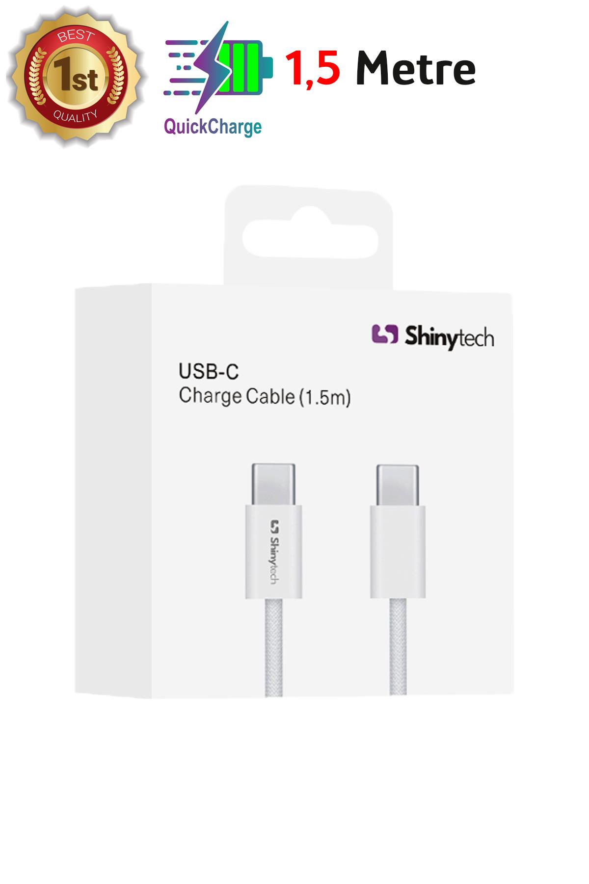 Apple iPhone 15 16 Uyumlu Şarj Kablosu Usb-c Örgü Kablo 1,5 Metre