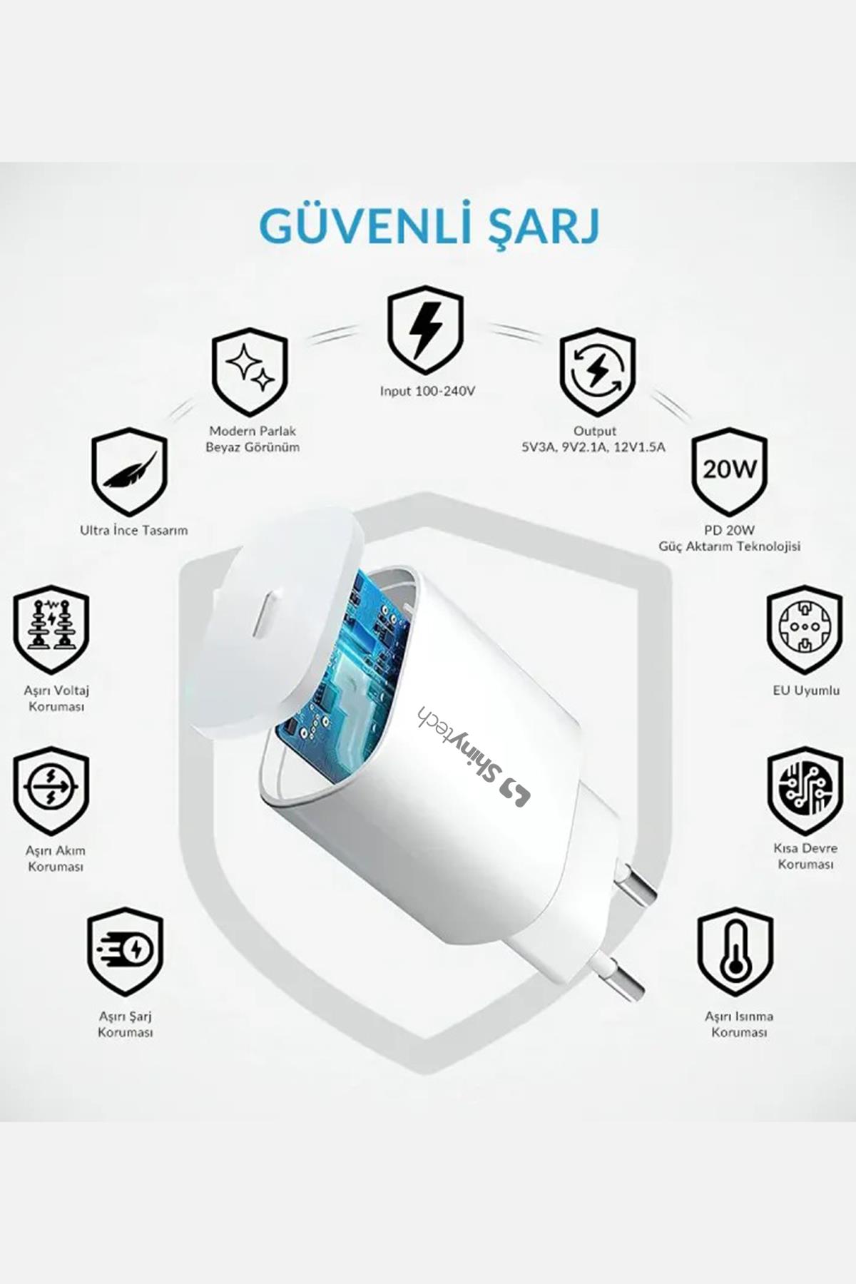 Apple iPhone Uyumlu 25W Ultra Hızlı Şarj Adaptörü USB-C