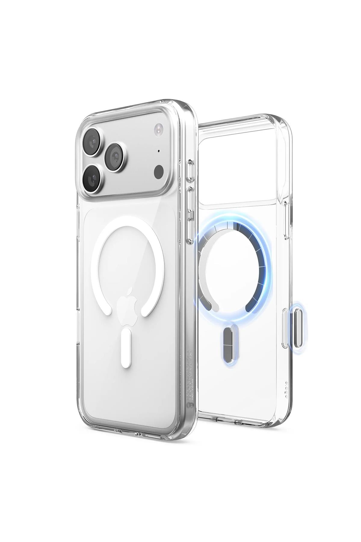 Apple iPhone Uyumlu Animasyonlu MagSafe Şeffaf Slim Sararmayan Kılıf Şeffaf