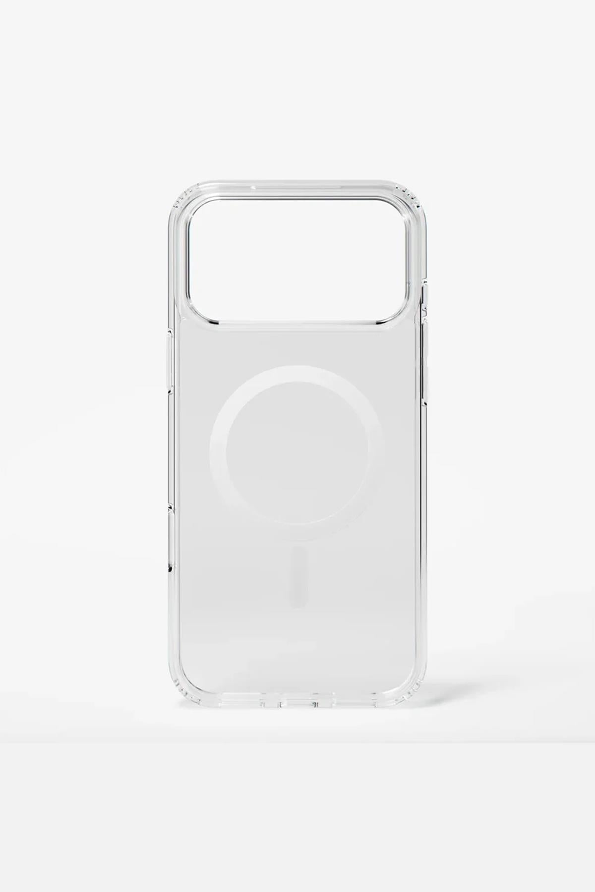 Apple iPhone Uyumlu Animasyonlu MagSafe Şeffaf Slim Sararmayan Kılıf Şeffaf