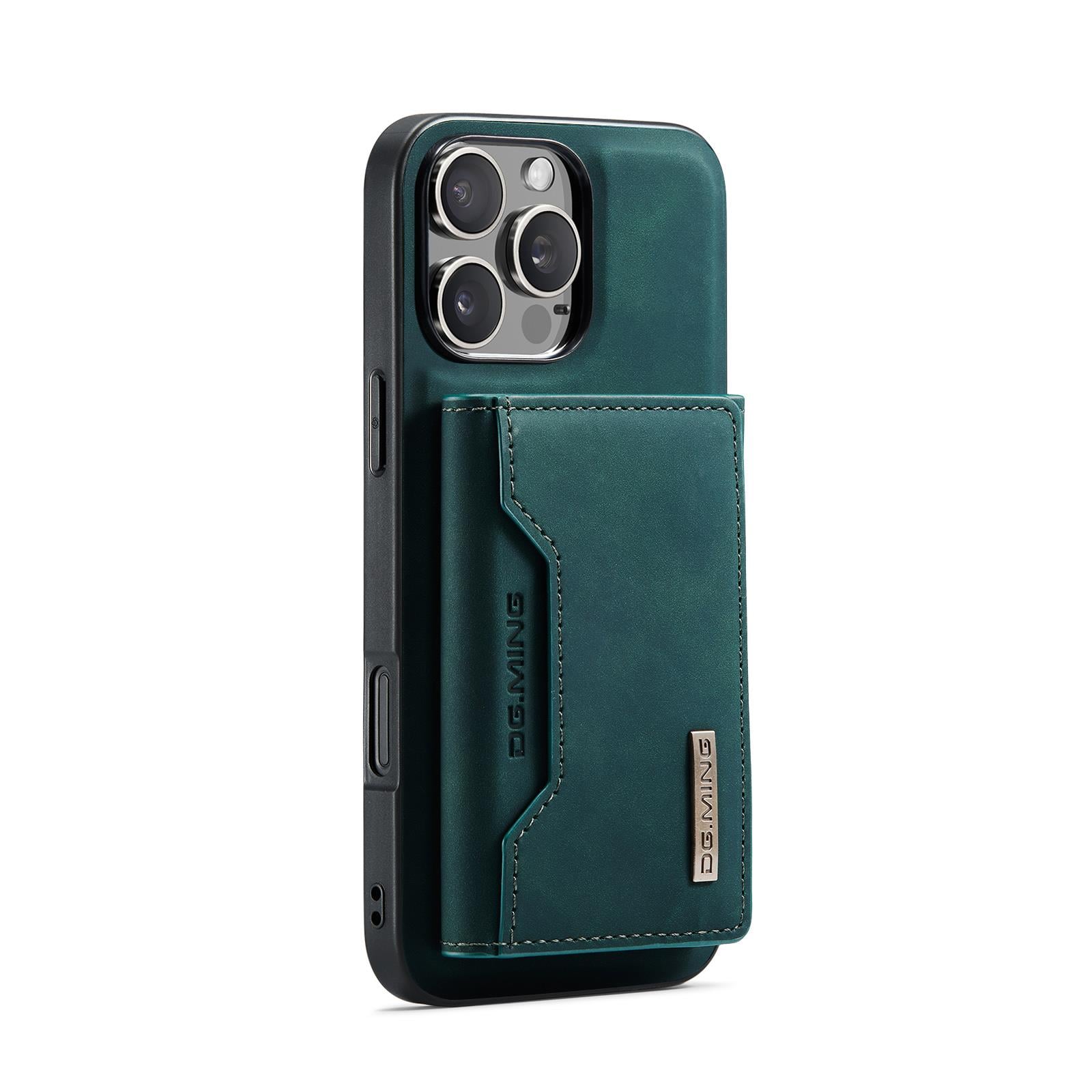 Apple iPhone Uyumlu Ayrılabilen Cüzdanlı Deri Telefon Kılıfı Yeşil