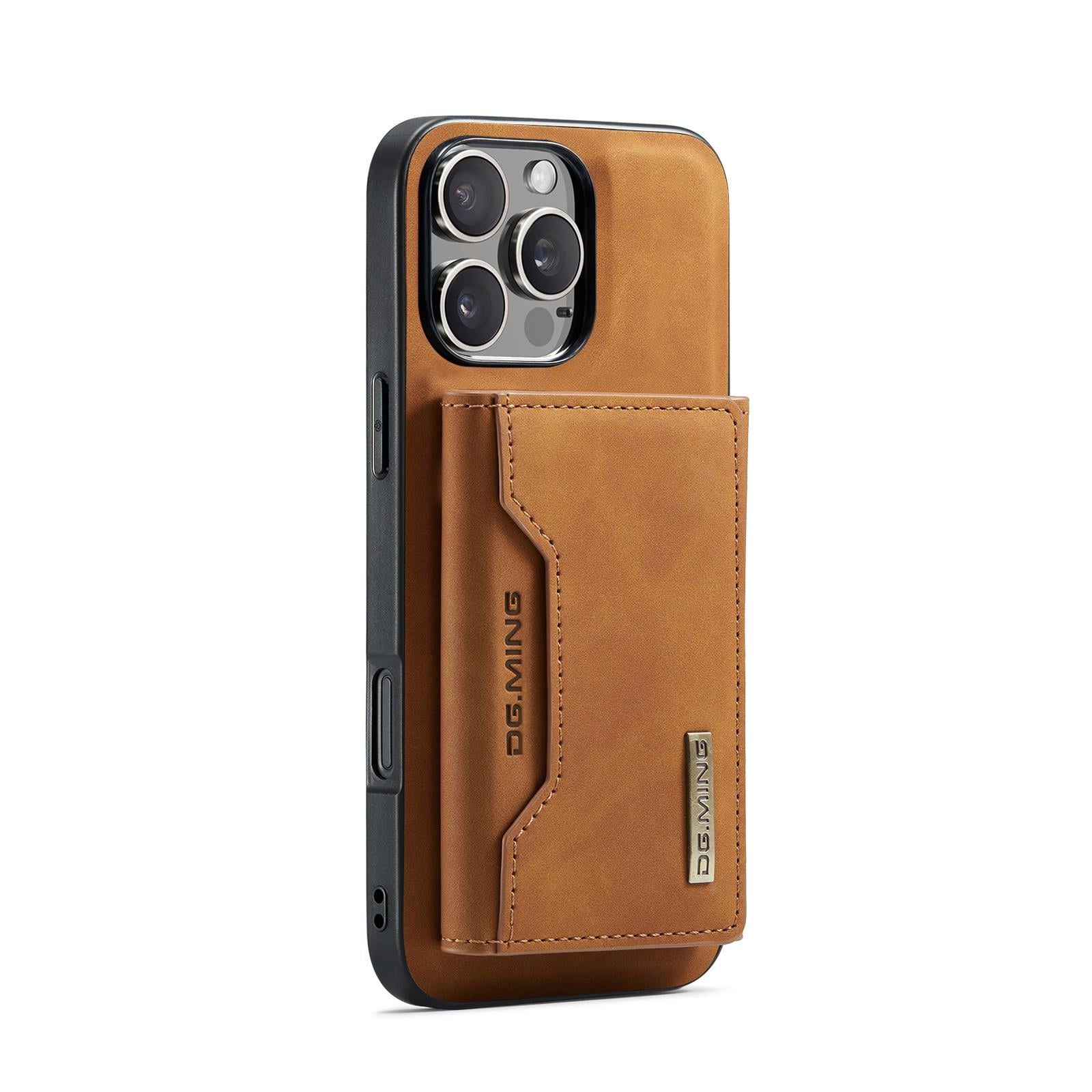 Apple iPhone Uyumlu Ayrılabilen Cüzdanlı Deri Telefon Kılıfı Taba