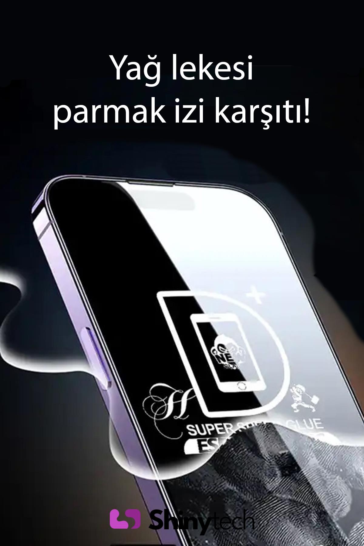 Apple iPhone Uyumlu Ekstra Dayanıklı Antistatik Ekran Koruyucu 9H Şeffaf