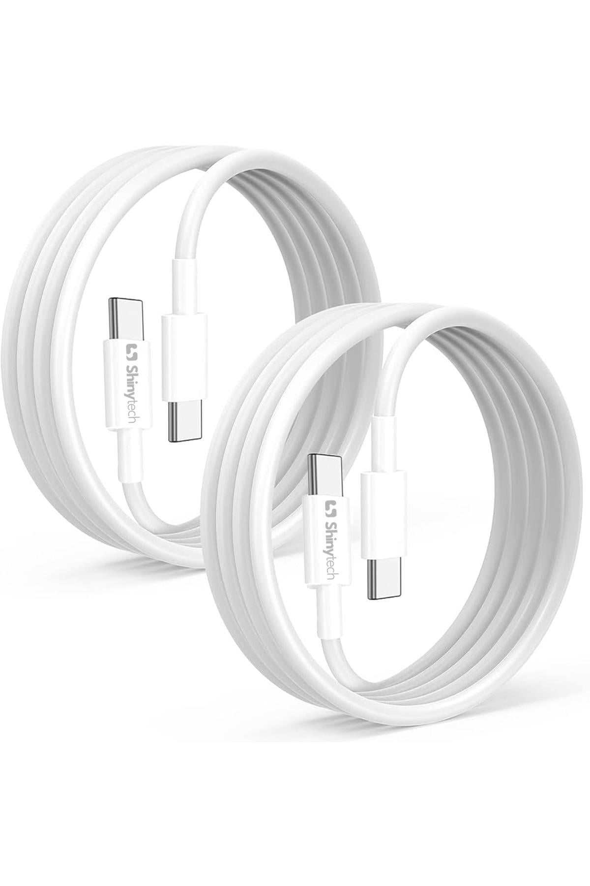 Apple iPhone Uyumlu Şarj Kablosu USB-C to USB-C Type-C (1m) Beyaz