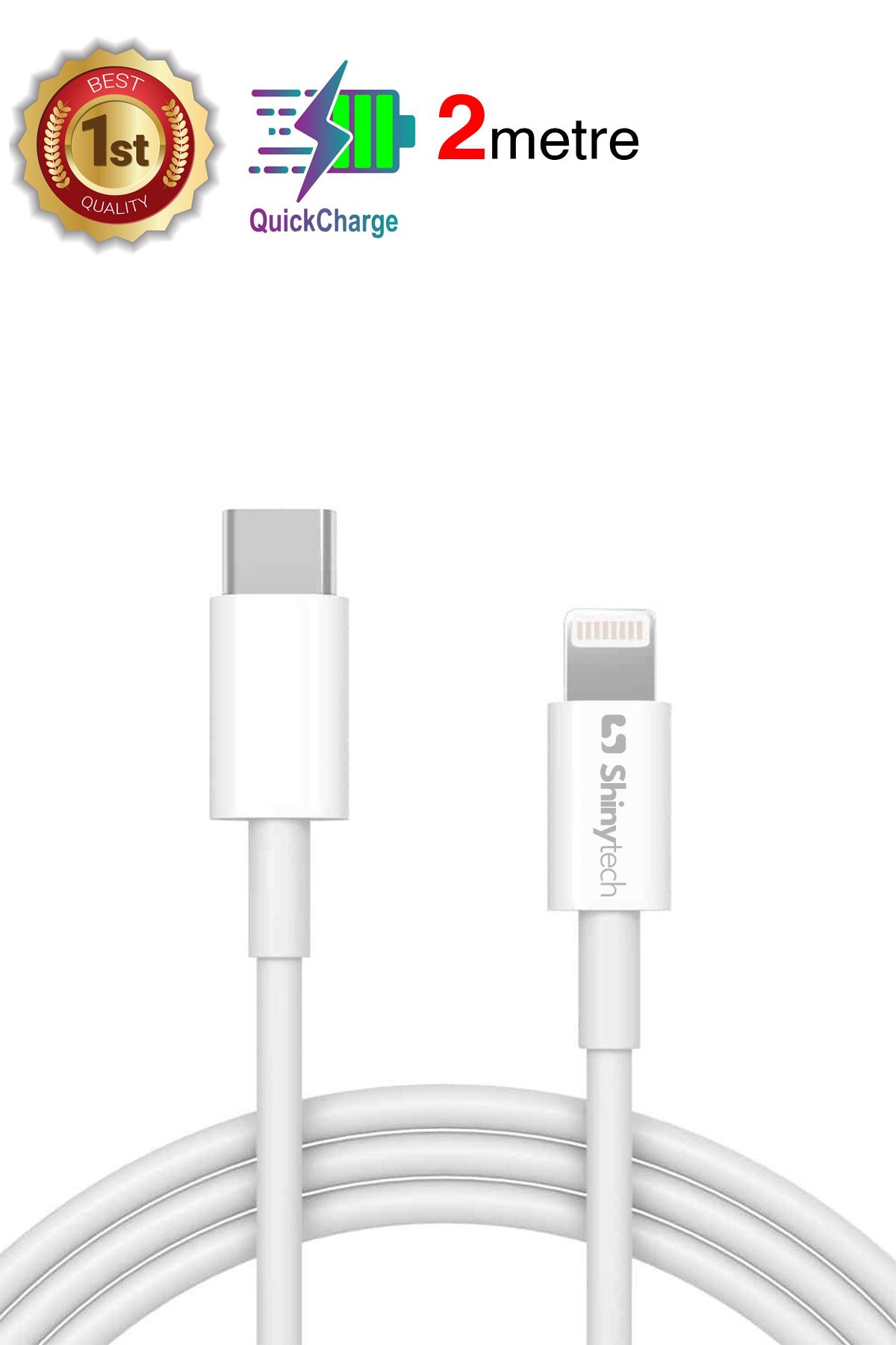 Apple iPhone Uyumlu Şarj Kablosu USB-C to Lighting (2m) Beyaz