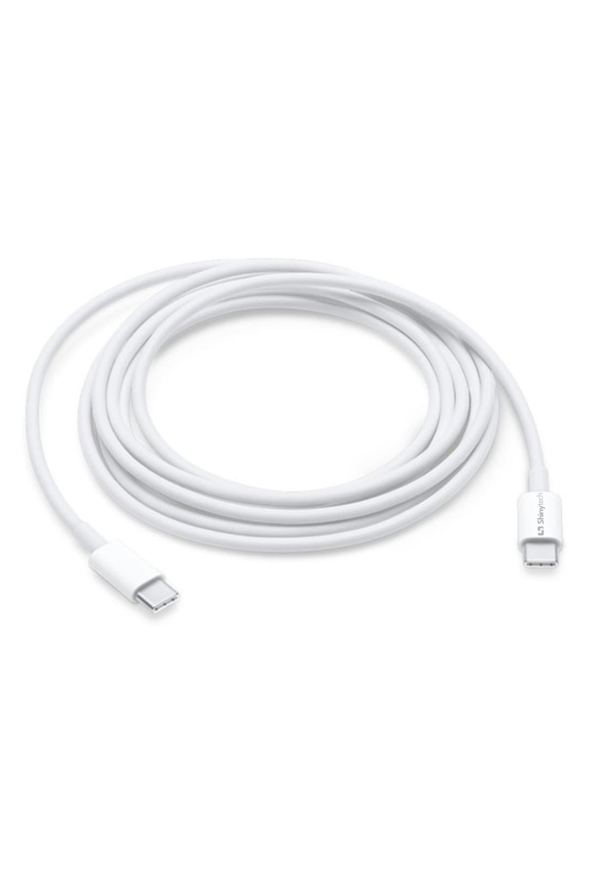 Apple iPhone Uyumlu Şarj Kablosu USB-C to USB-C Type-C (1m) Beyaz