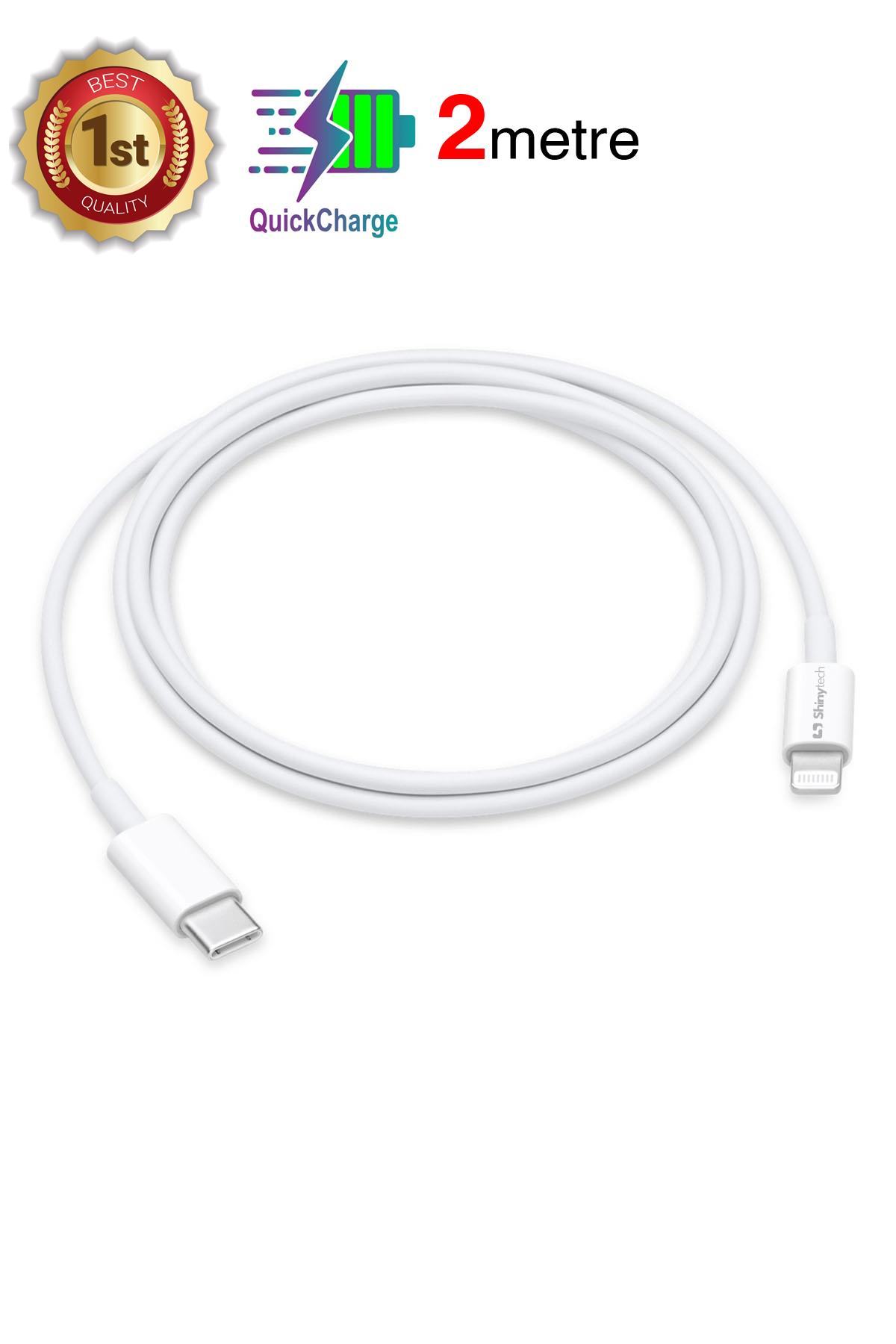 Apple iPhone Uyumlu Şarj Kablosu USB-C to Lighting (2m) Beyaz