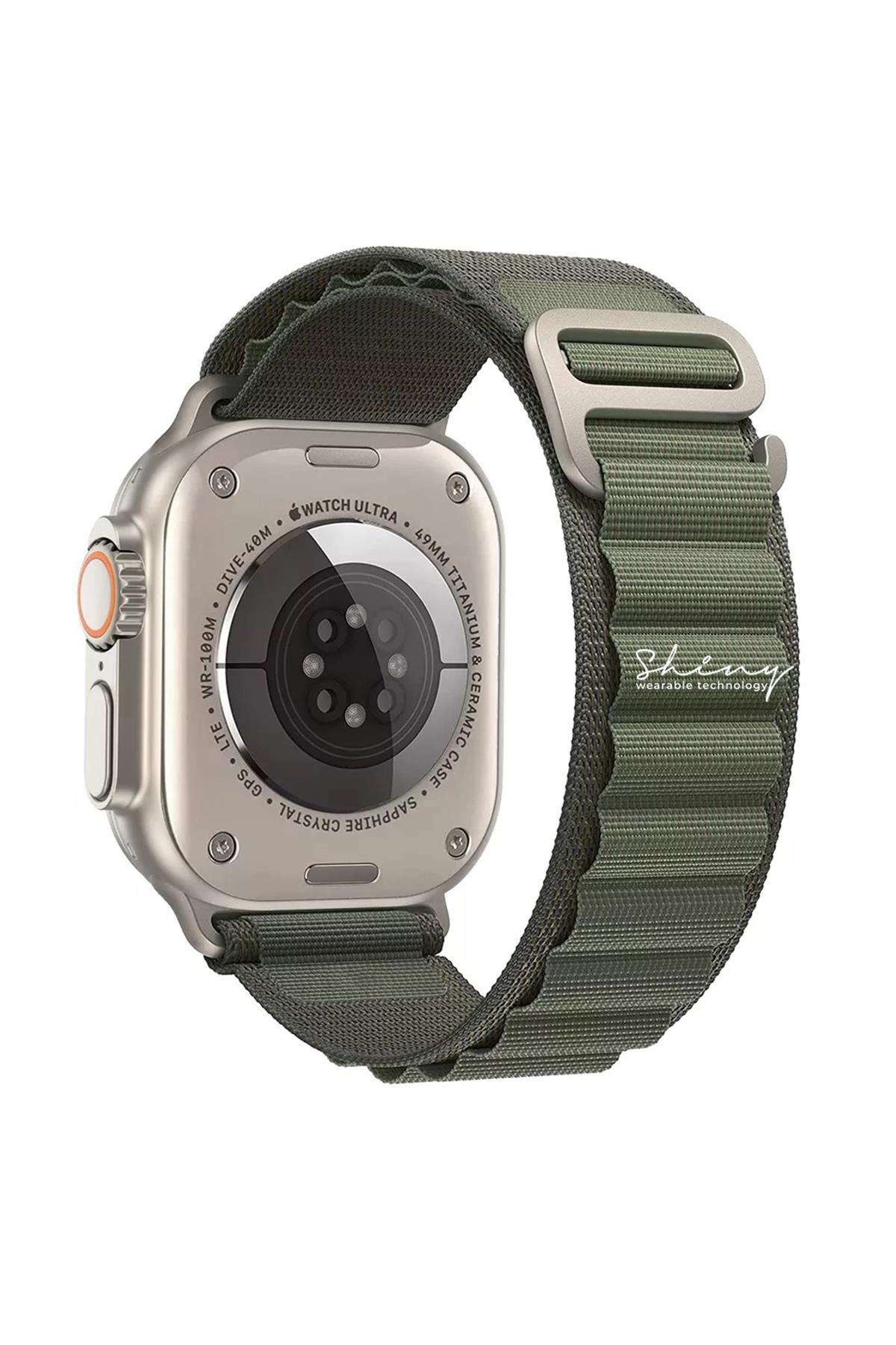 Apple Watch Uyumlu Alpine Loop Kordon Yeşil