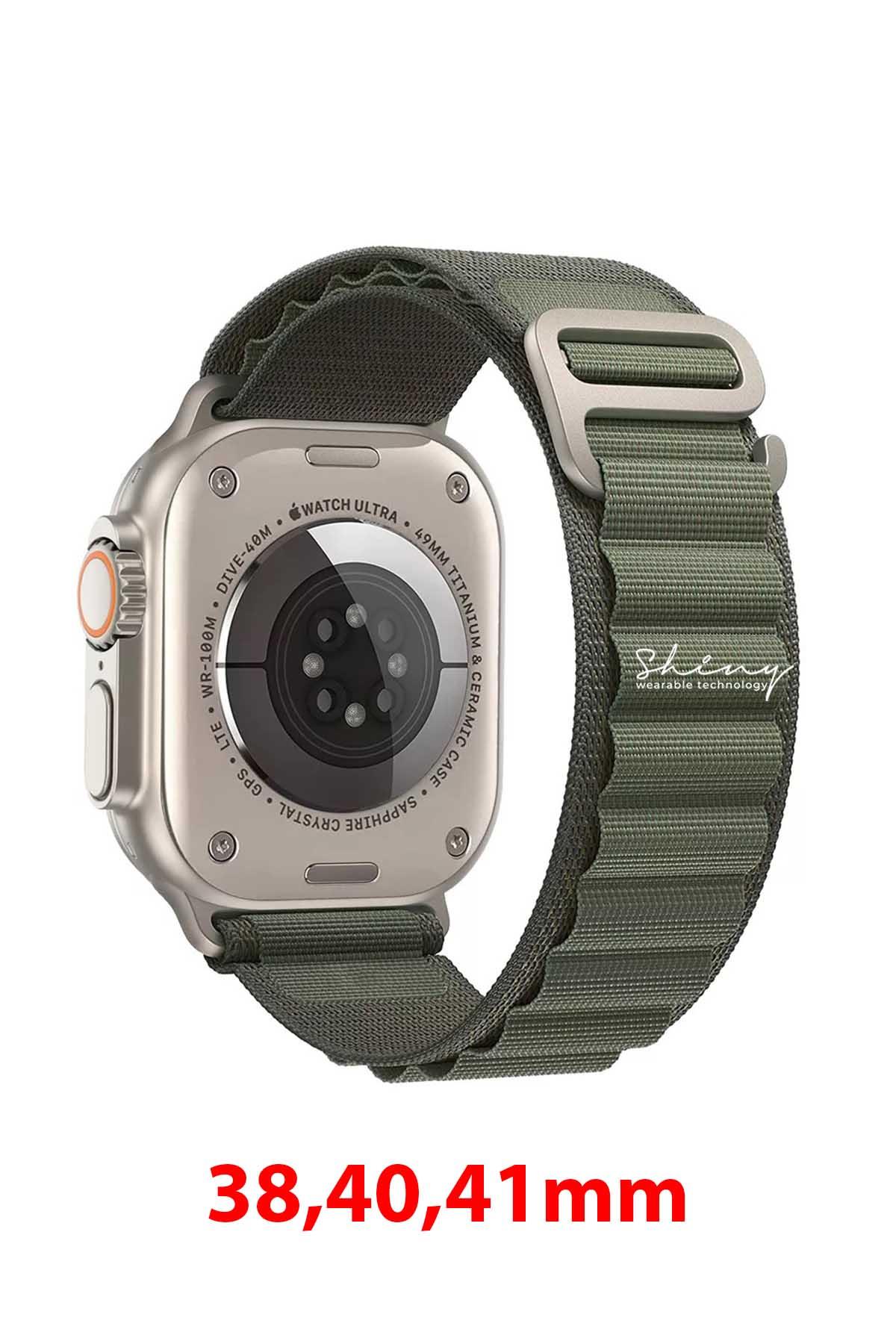 Apple Watch Uyumlu Alpine Loop Kordon Yeşil