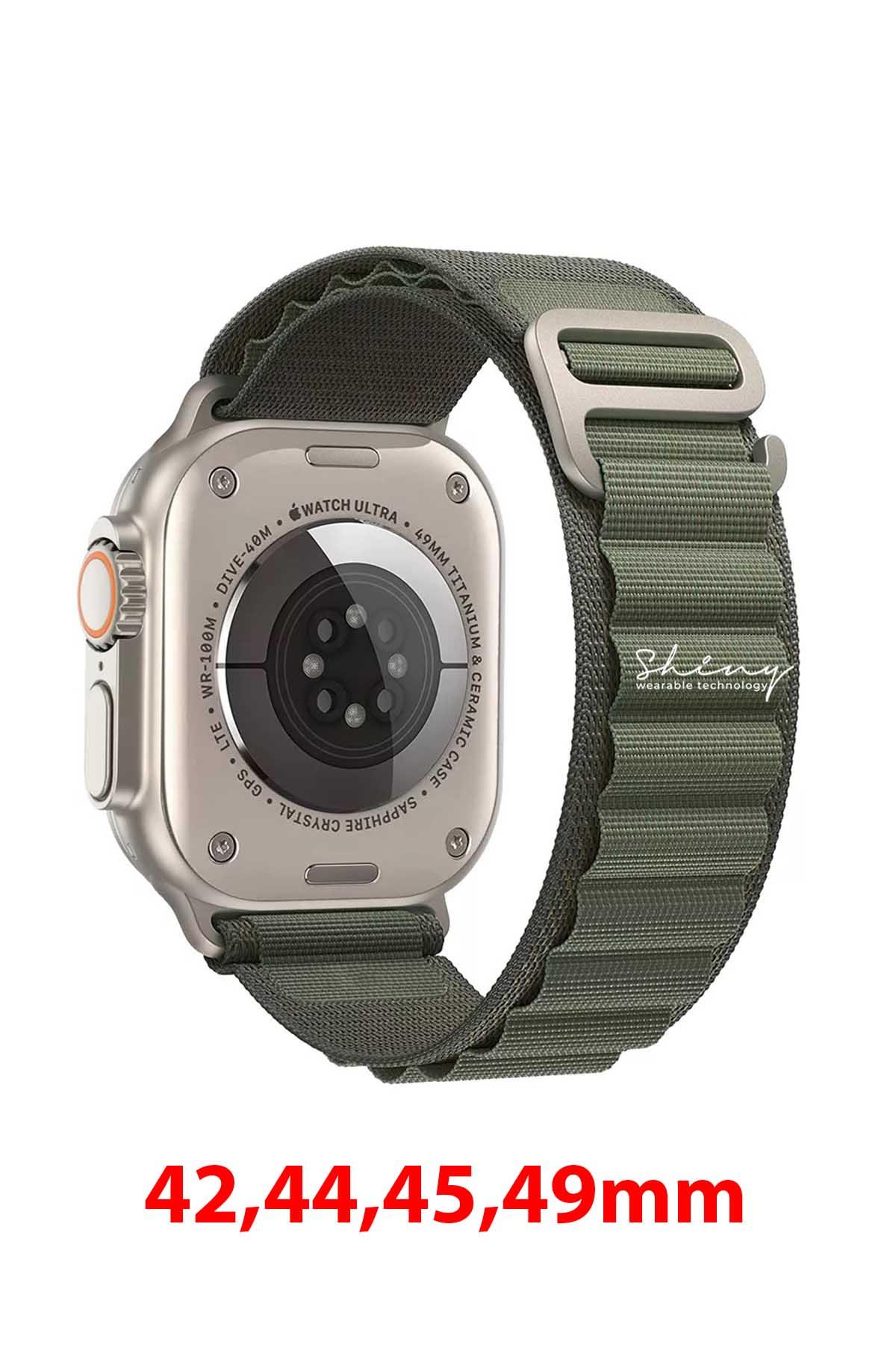 Apple Watch Uyumlu Alpine Loop Kordon Yeşil