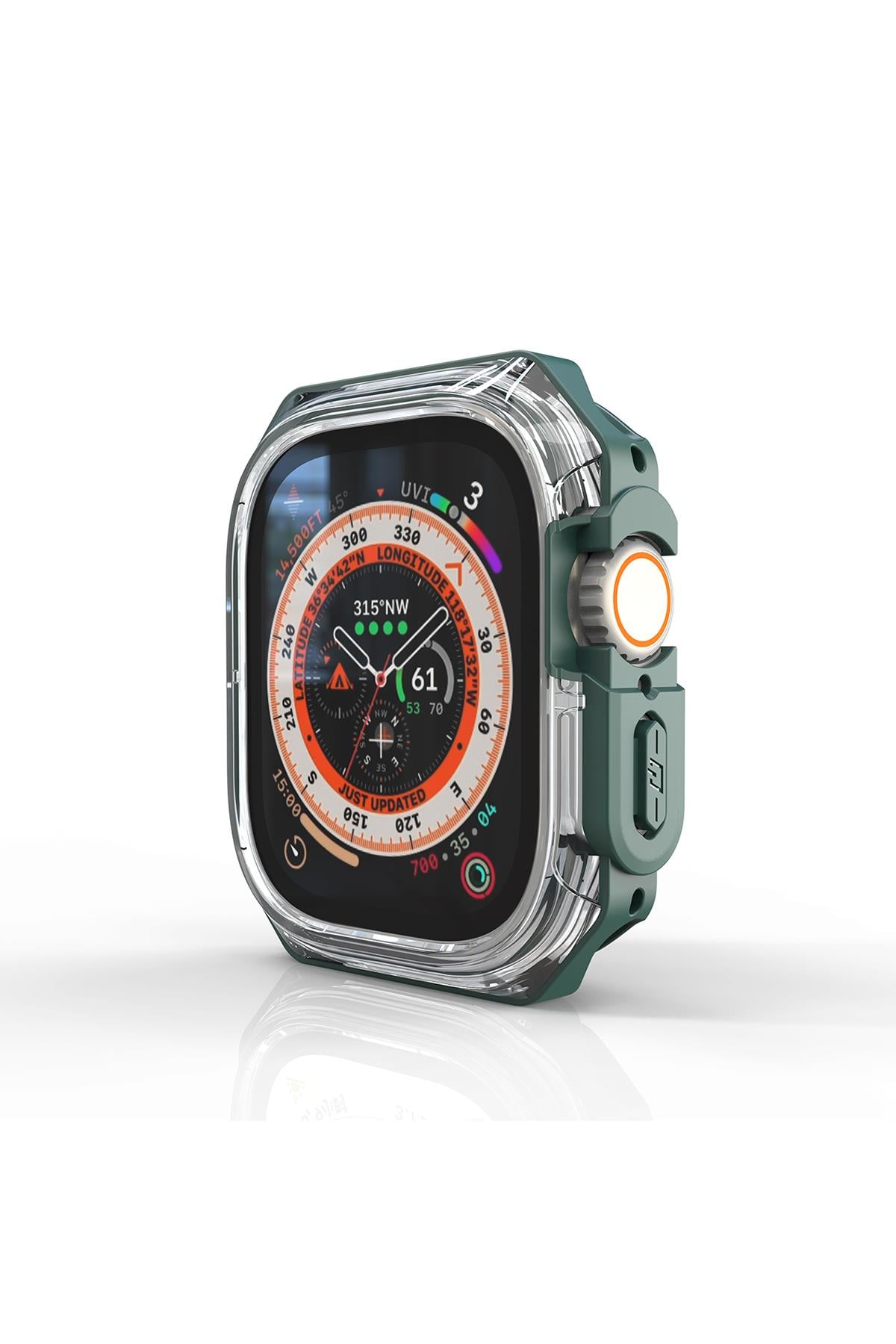 Apple Watch Uyumlu Armor Kasa Koruyucu Yeşil