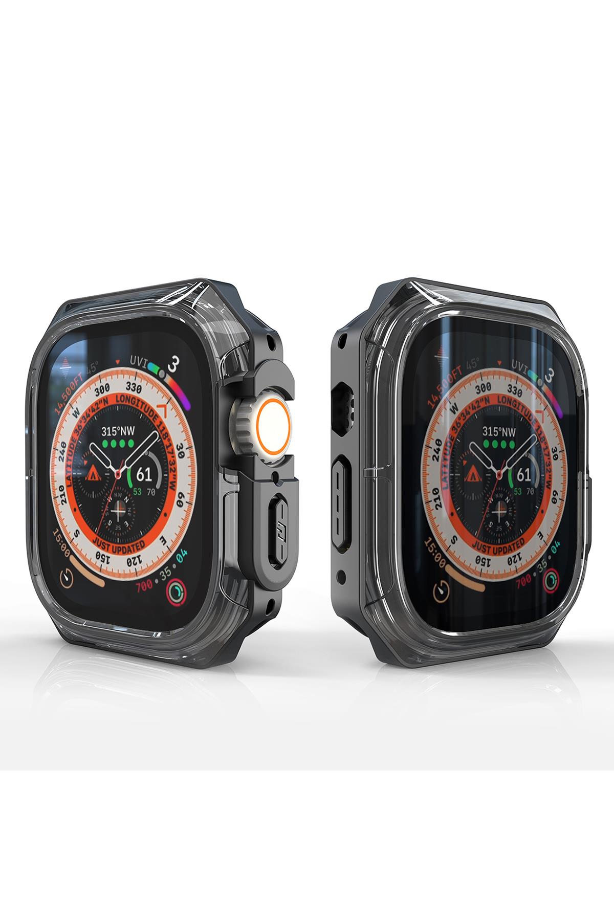 Apple Watch Uyumlu Armor Kasa Koruyucu Siyah