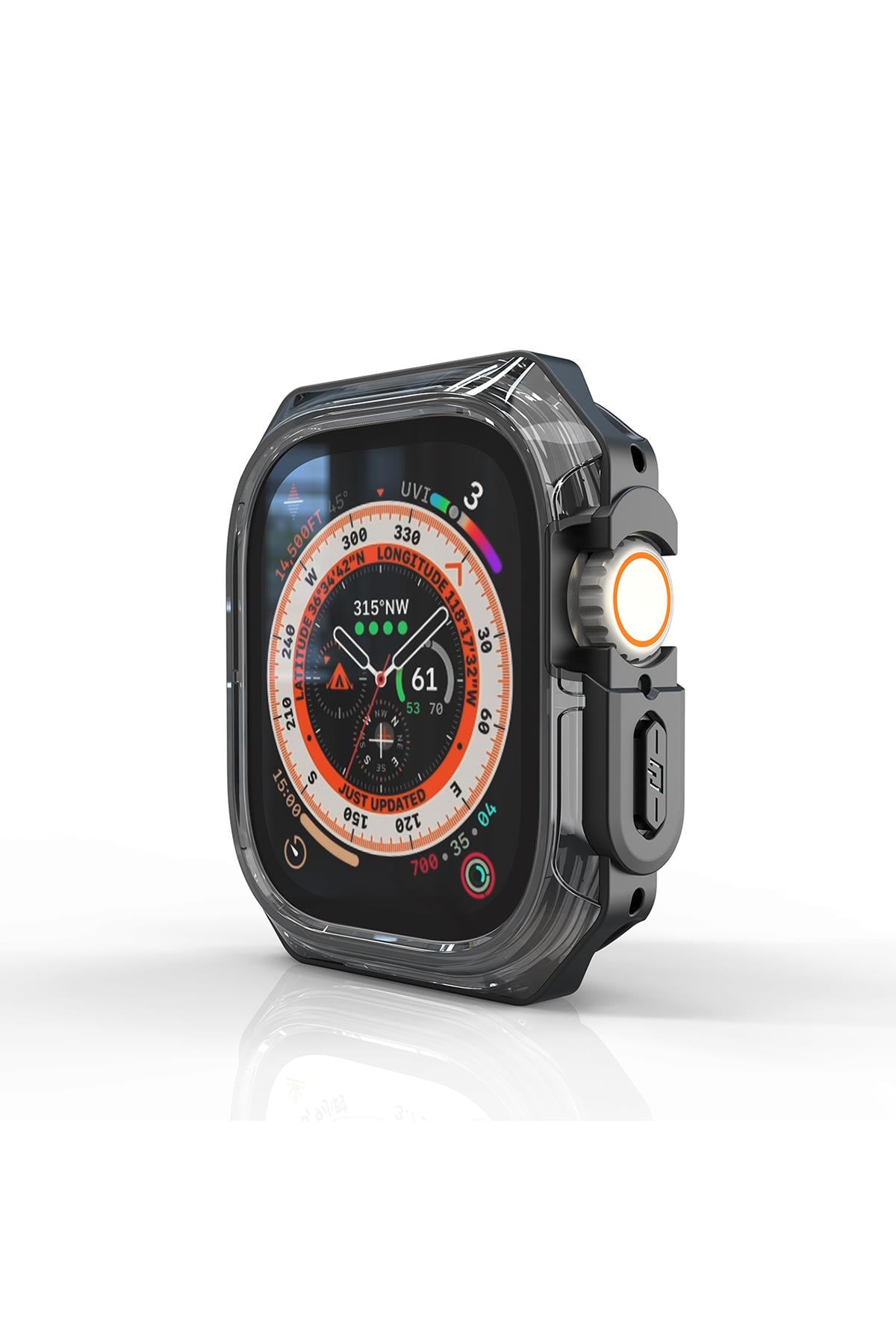 Apple Watch Uyumlu Armor Kasa Koruyucu Siyah