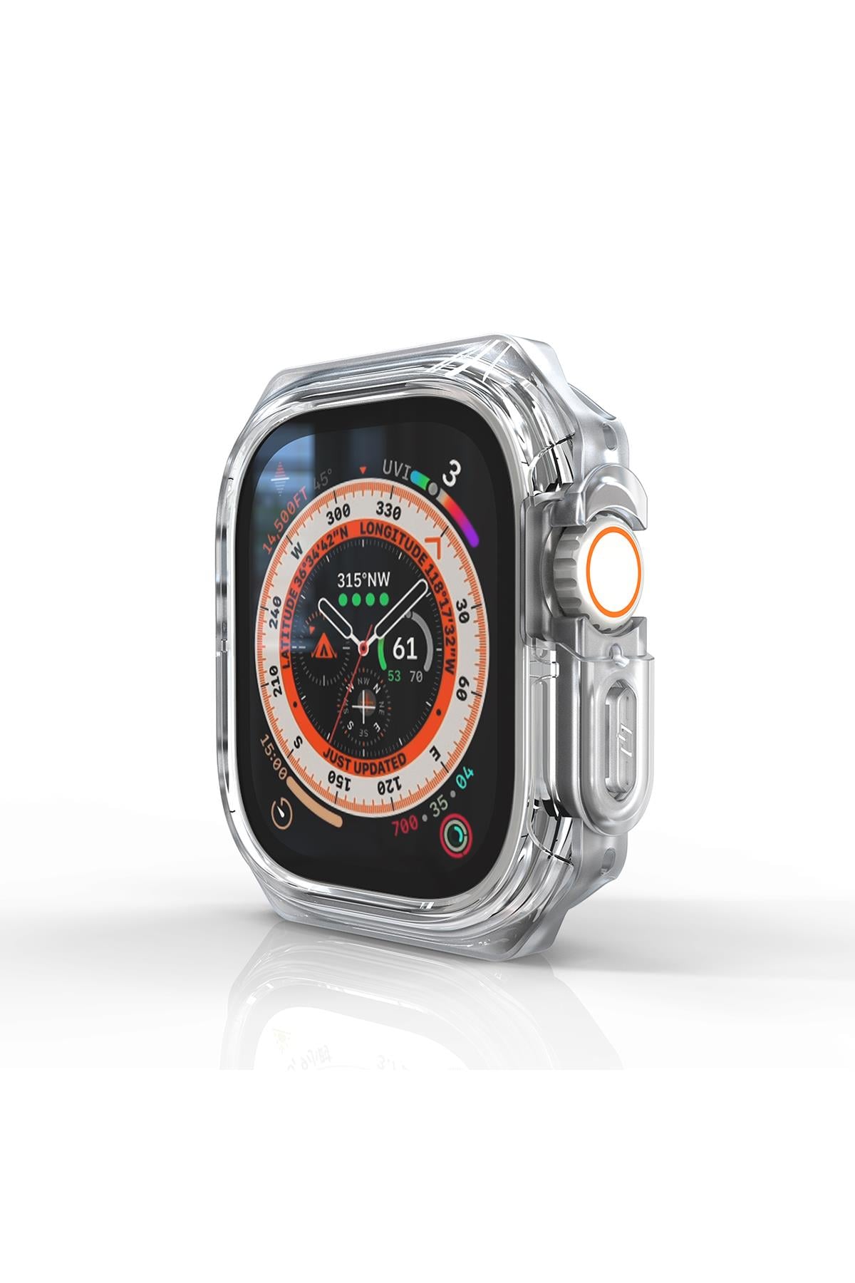 Apple Watch Uyumlu Armor Kasa Koruyucu Şeffaf