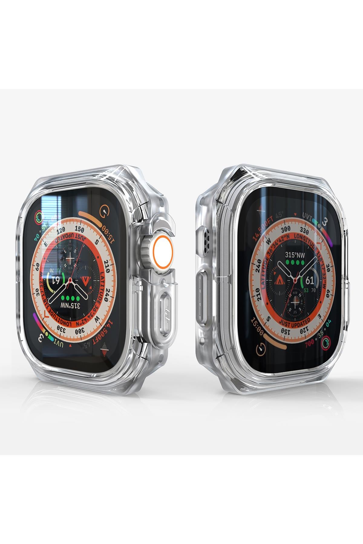 Apple Watch Uyumlu Armor Kasa Koruyucu Şeffaf