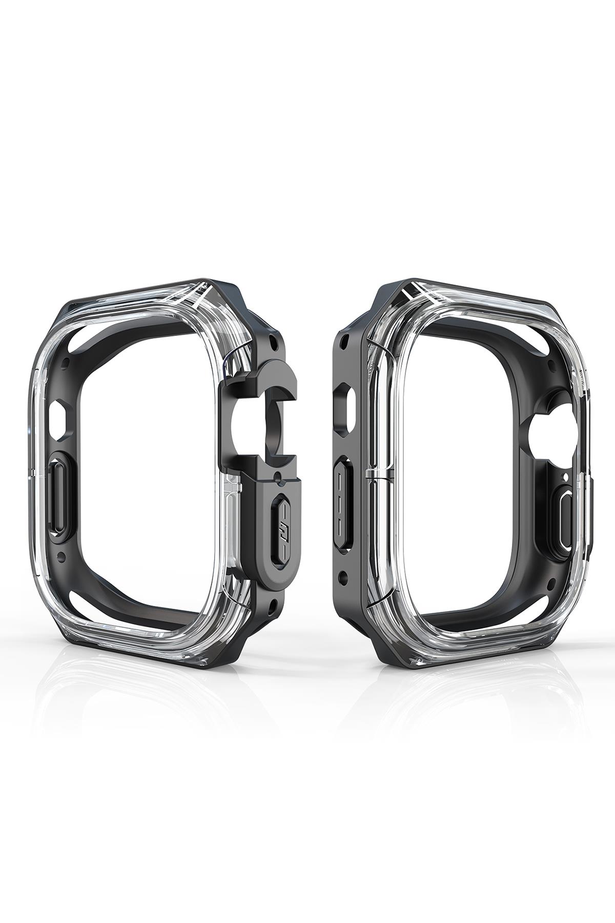 Apple Watch Uyumlu Armor Kasa Koruyucu Soft Siyah