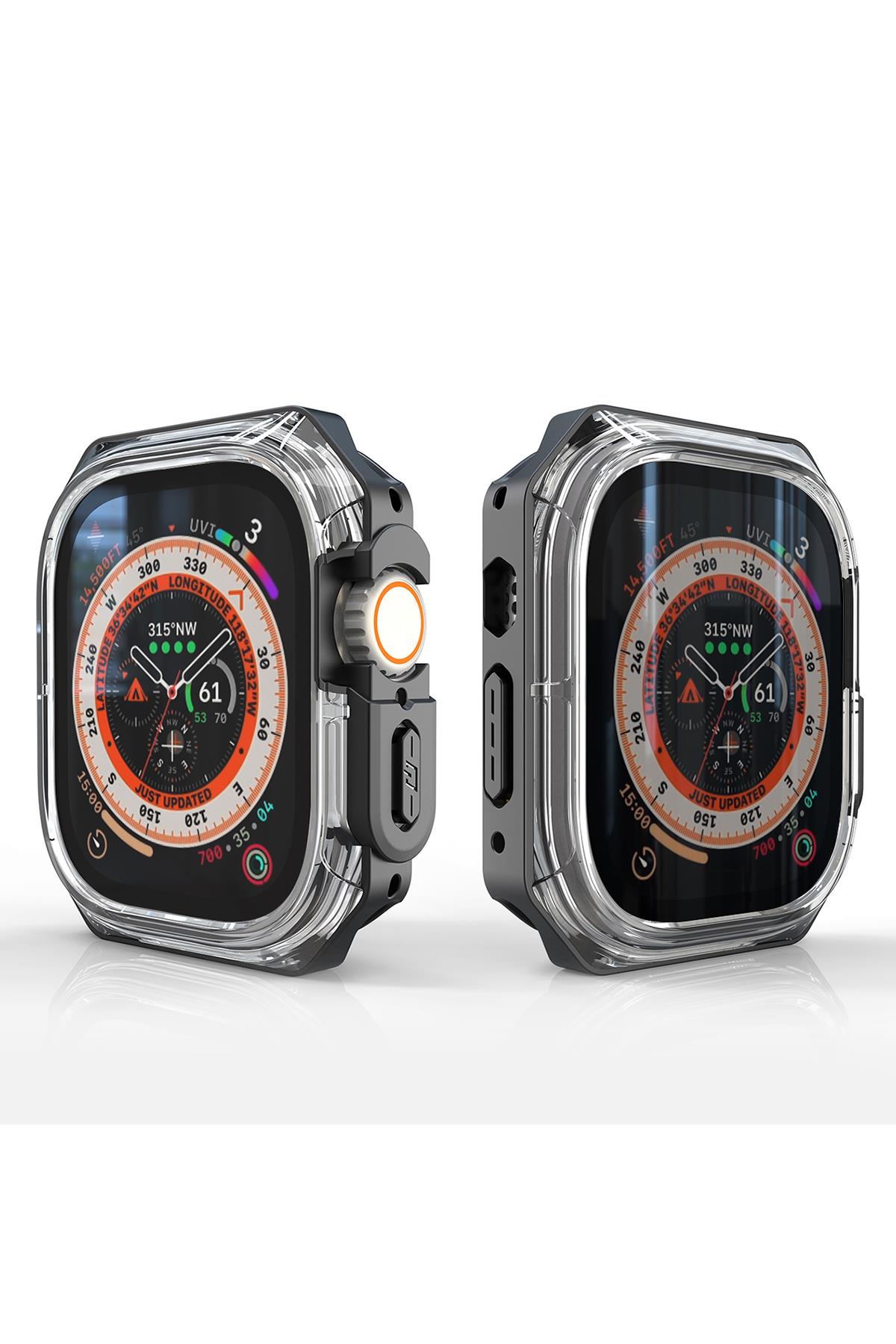 Apple Watch Uyumlu Armor Kasa Koruyucu Soft Siyah