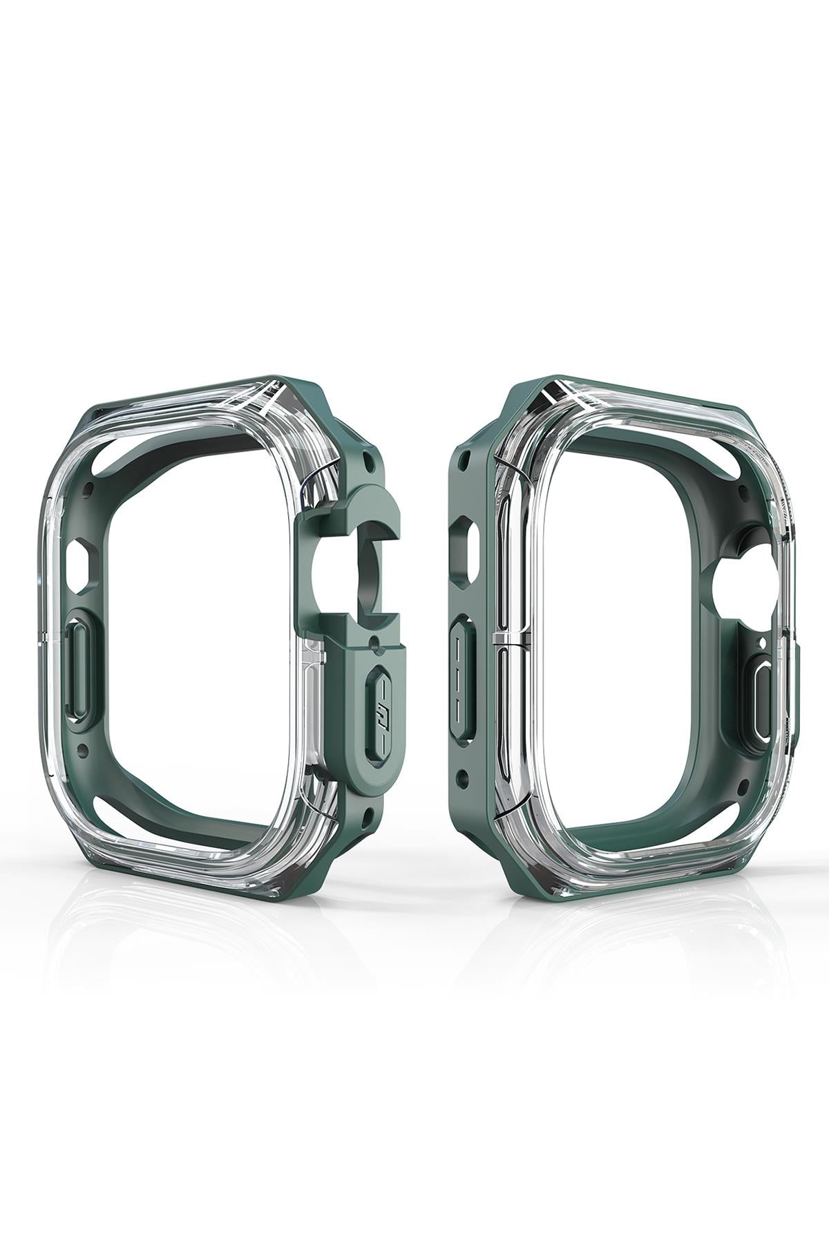 Apple Watch Uyumlu Armor Kasa Koruyucu Yeşil