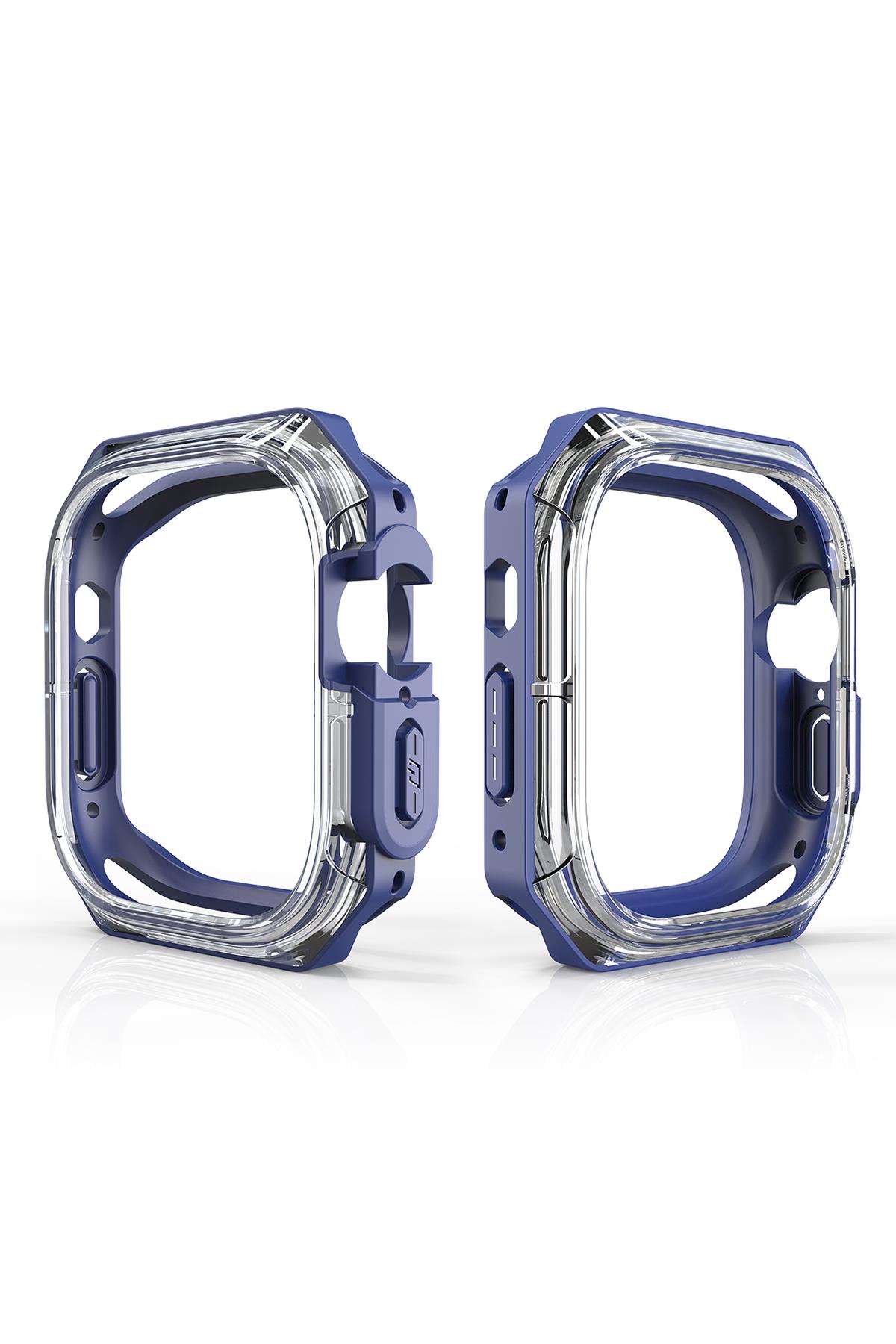 Apple Watch Uyumlu Armor Kasa Koruyucu Mavi