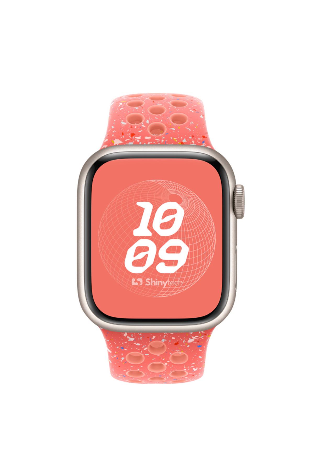 Apple Watch Uyumlu Delikli Spor Loop Kordon Pembe