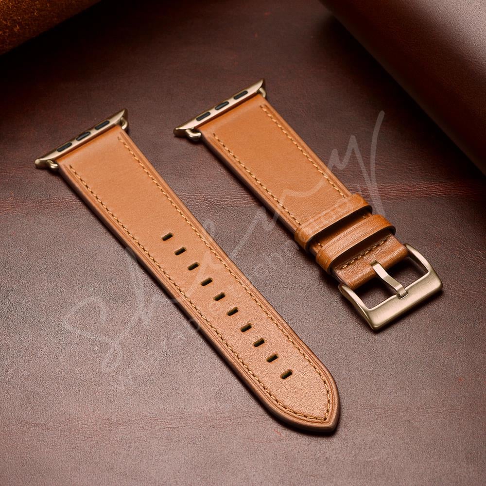 Apple Watch Uyumlu Hakiki Deri Kordon Taba