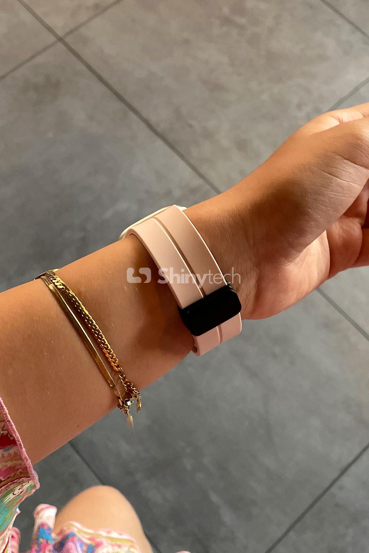 Apple Watch Uyumlu Manyetik Klipsli Silikon Kordon Kum Pembesi