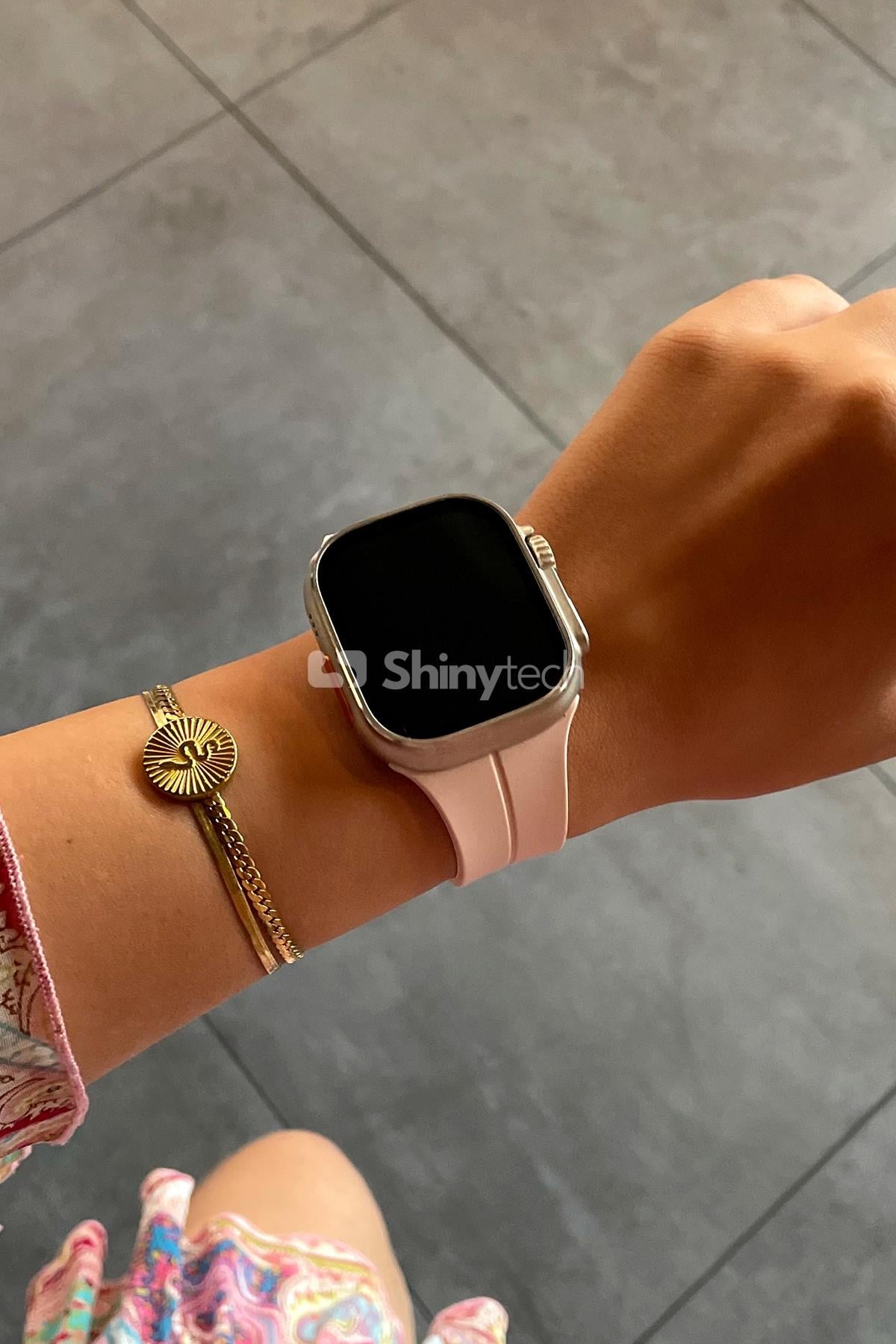 Apple Watch Uyumlu Manyetik Klipsli Silikon Kordon Kum Pembesi