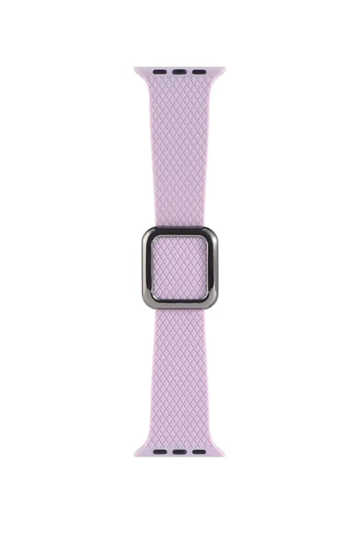 Apple Watch Uyumlu Modern Tokalı Kordon Lavanta