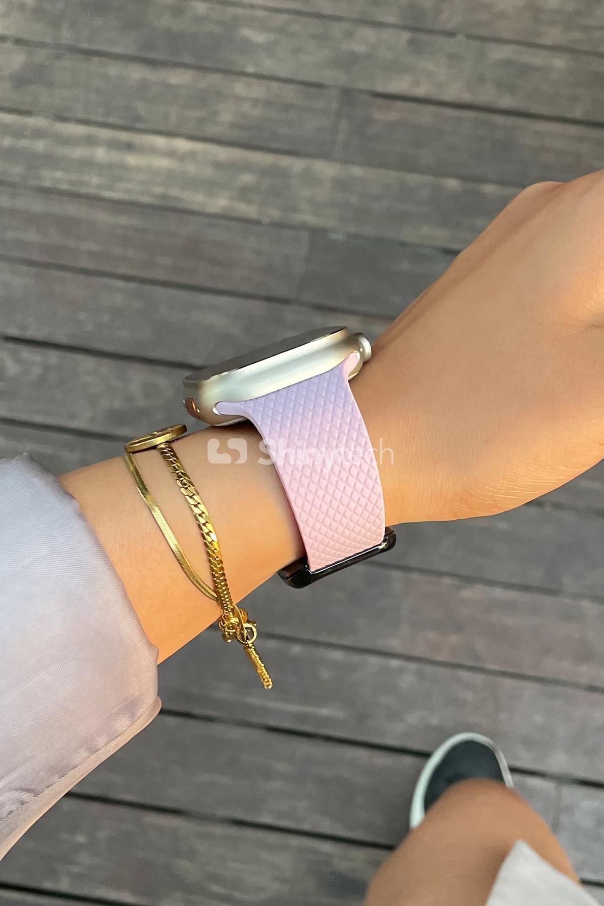 Apple Watch Uyumlu Modern Tokalı Kordon Lavanta