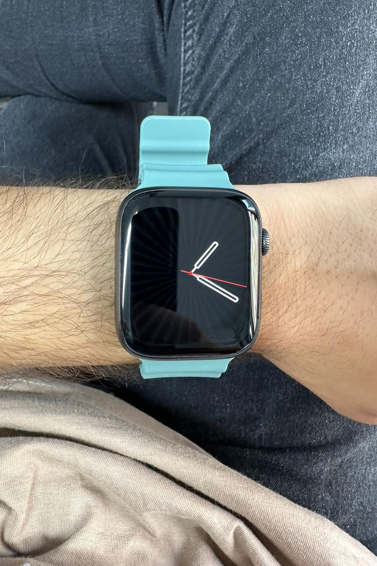 Apple Watch Uyumlu Ocean Loop Kordon Çam Yeşili