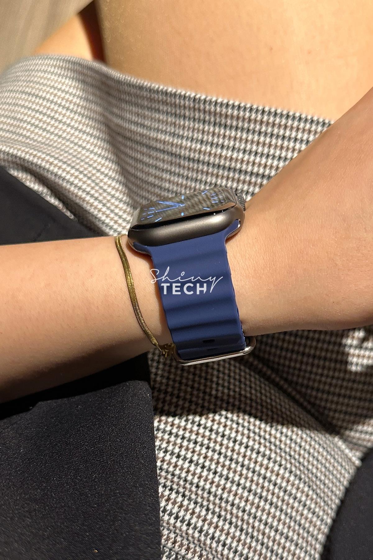 Apple Watch Uyumlu Ocean Loop Kordon Derin Mor