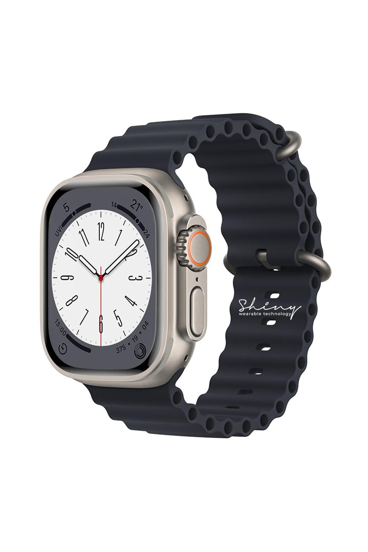 Apple Watch Uyumlu Ocean Loop Kordon Gece Mavisi