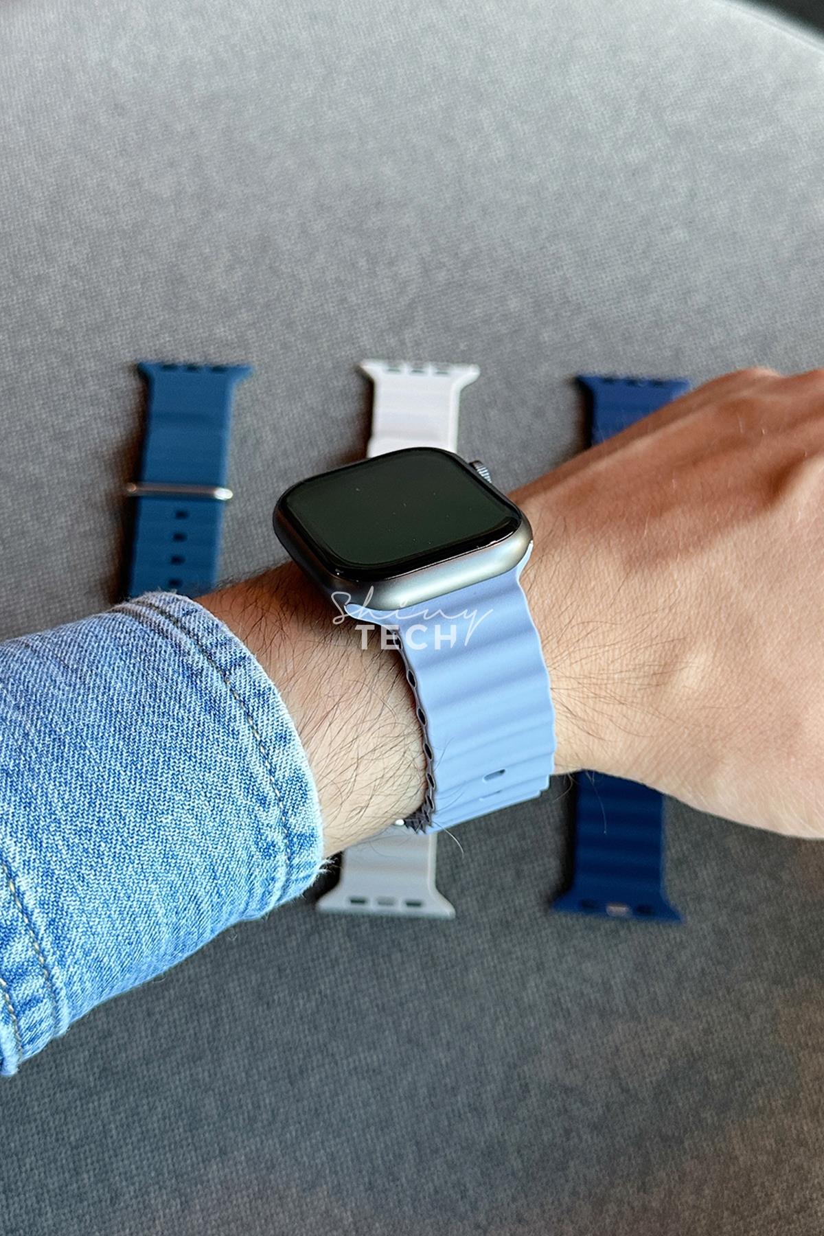 Apple Watch Uyumlu Ocean Loop Kordon Lavanta Mor