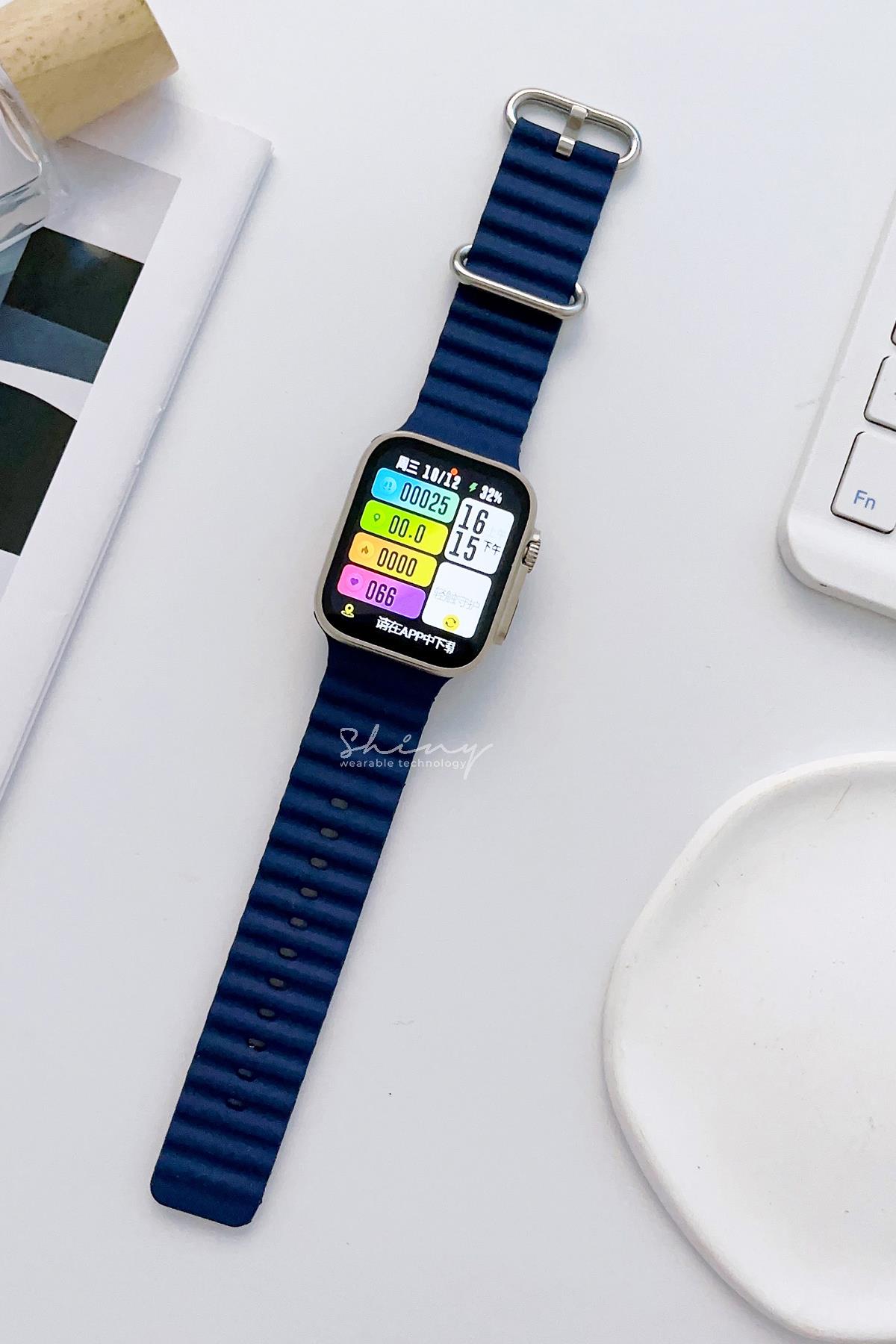 Apple Watch Uyumlu Ocean Loop Kordon Lacivert