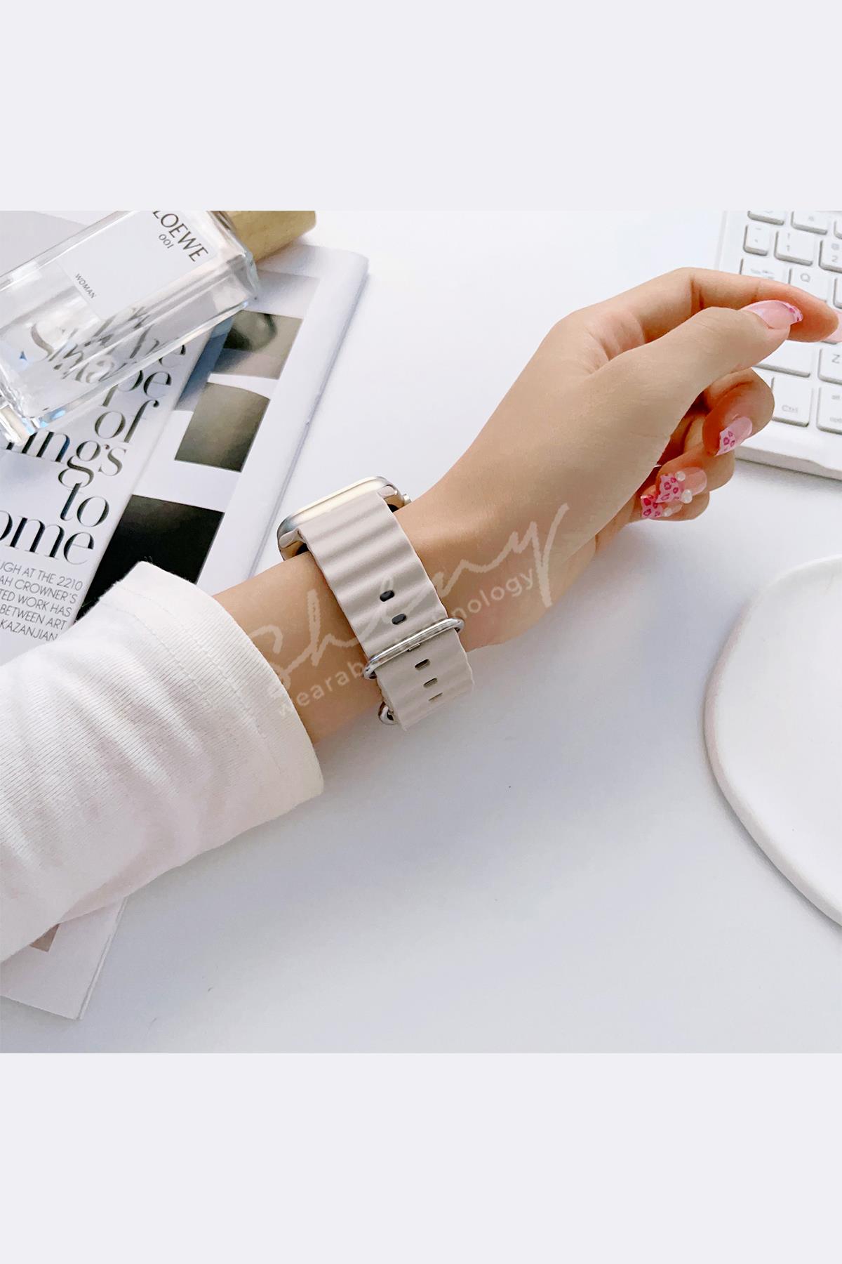 Apple Watch Uyumlu Ocean Loop Kordon Lacivert