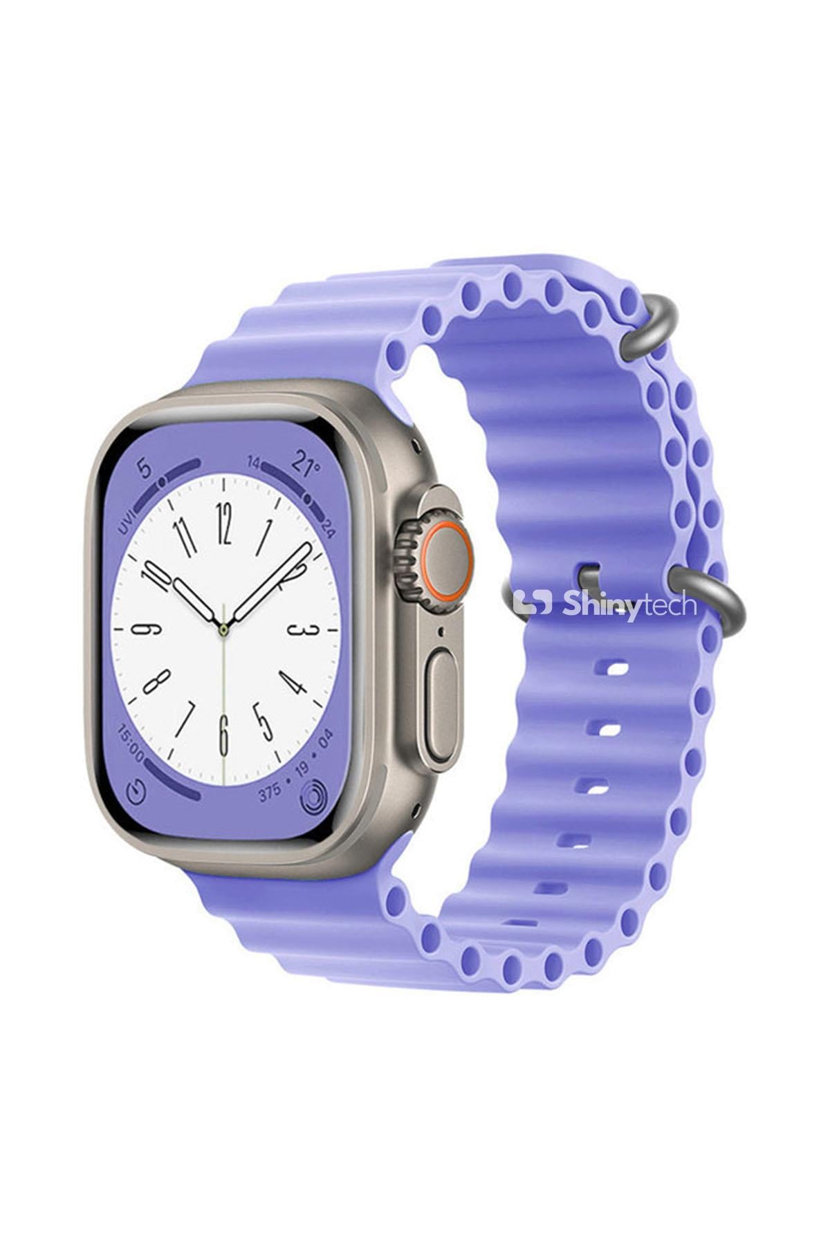 Apple Watch Uyumlu Ocean Loop Kordon Lila