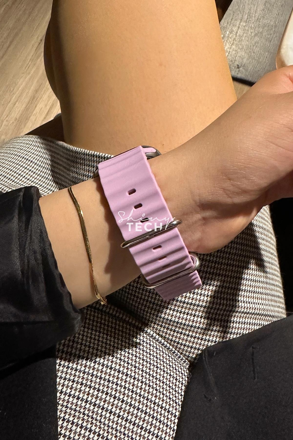 Apple Watch Uyumlu Ocean Loop Kordon Lavanta