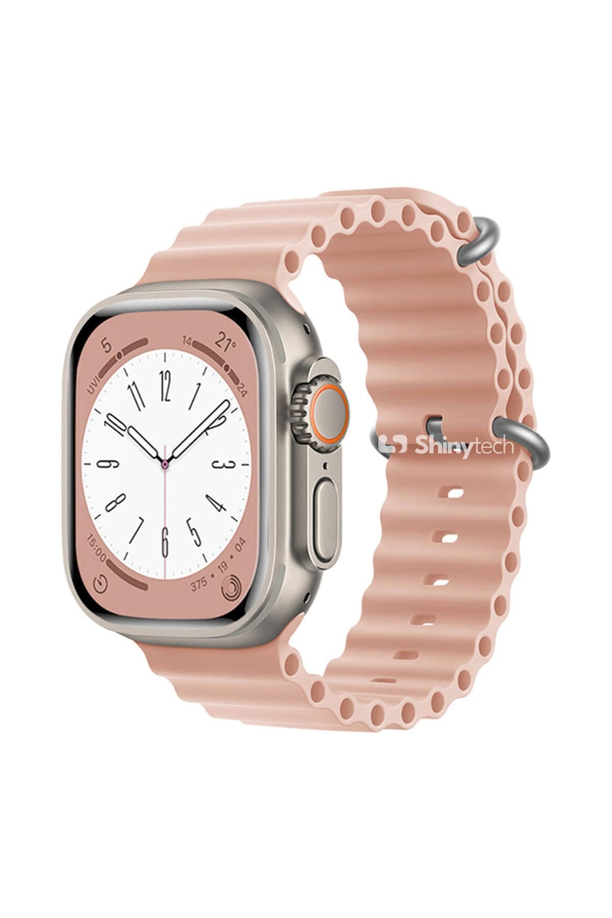 Apple Watch Uyumlu Ocean Loop Kordon Pembe