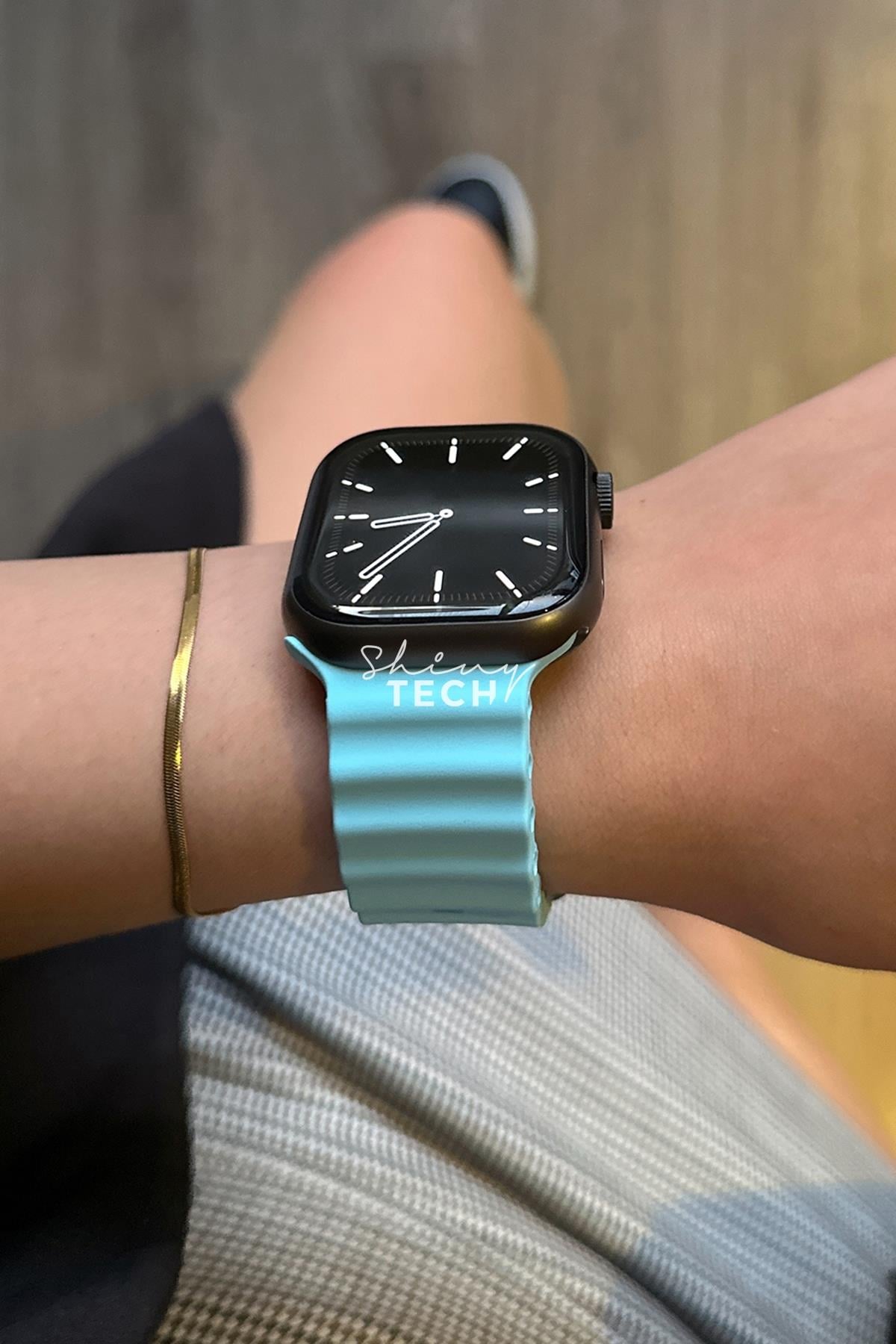 Apple Watch Uyumlu Ocean Loop Kordon Turkuaz