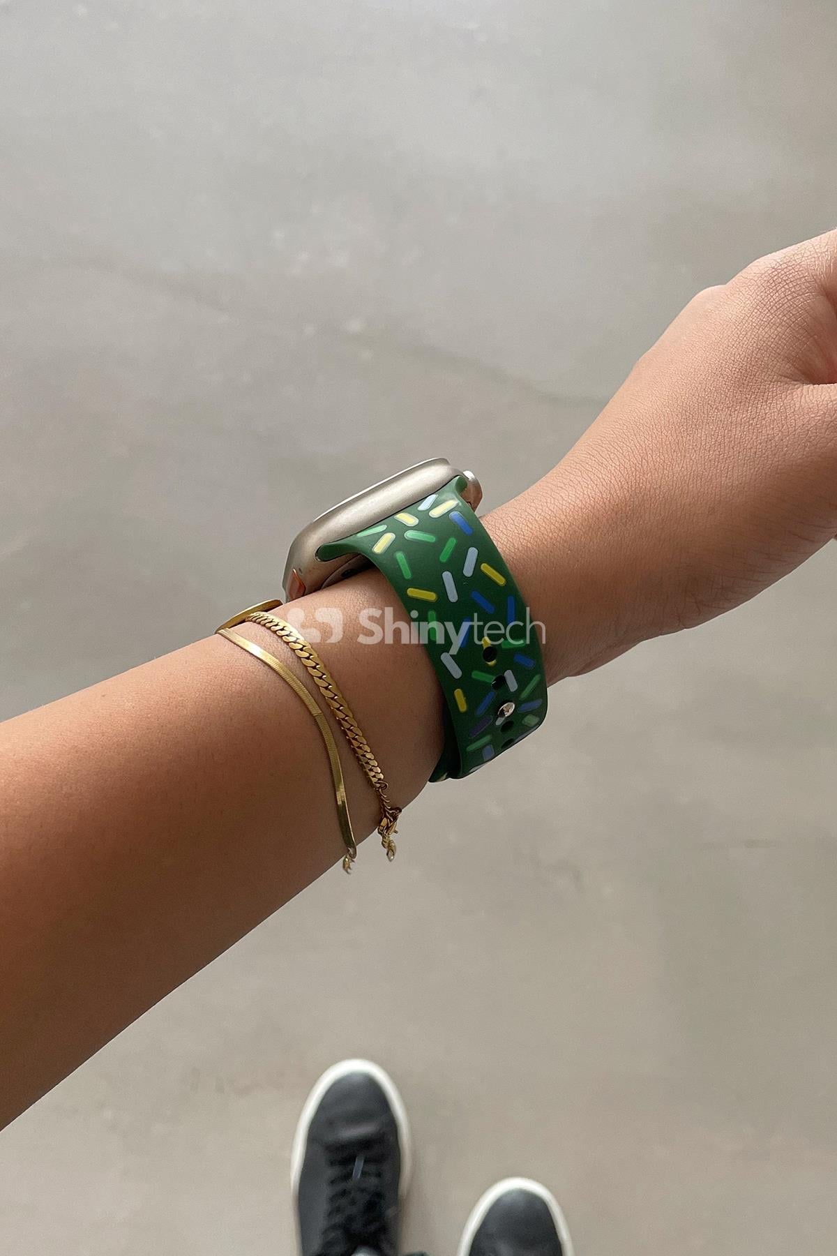 Apple Watch Uyumlu Pride Edition Spor Kordon Yeşil