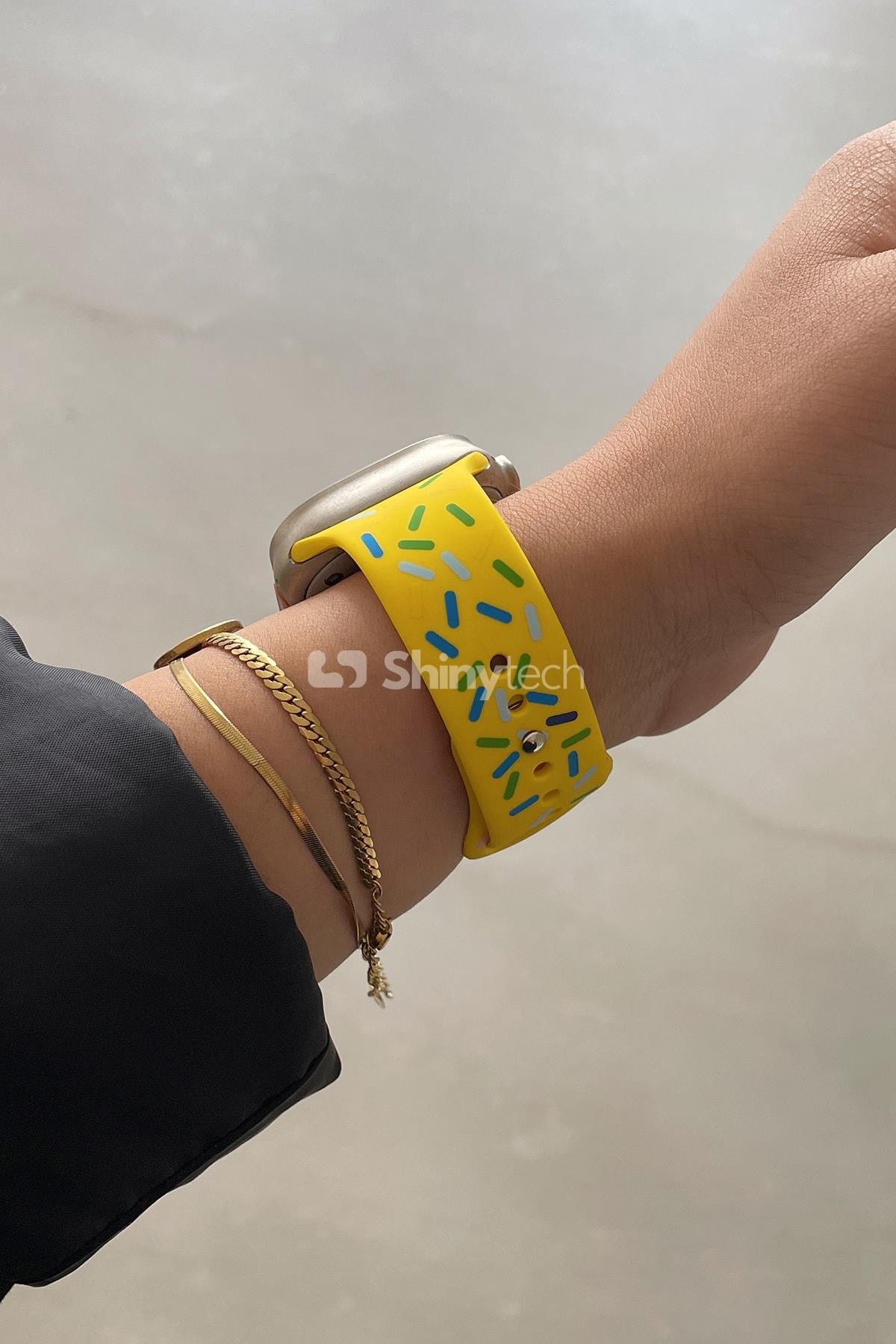 Apple Watch Uyumlu Pride Edition Spor Kordon Sarı
