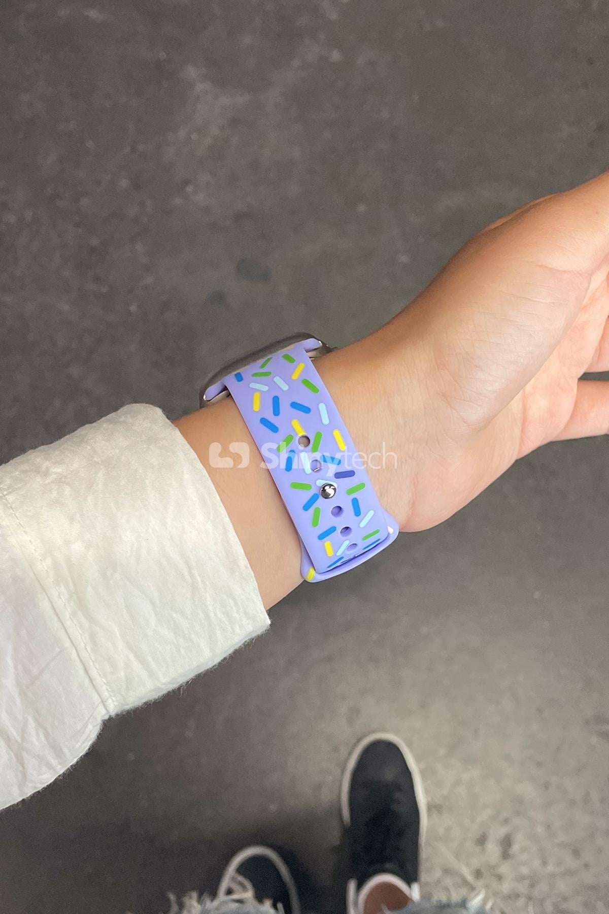 Apple Watch Uyumlu Pride Edition Spor Kordon Lila