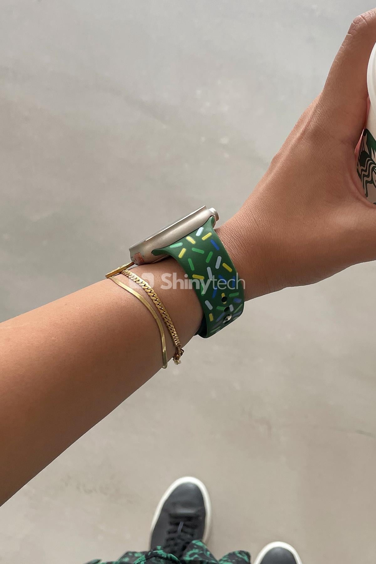 Apple Watch Uyumlu Pride Edition Spor Kordon Yeşil