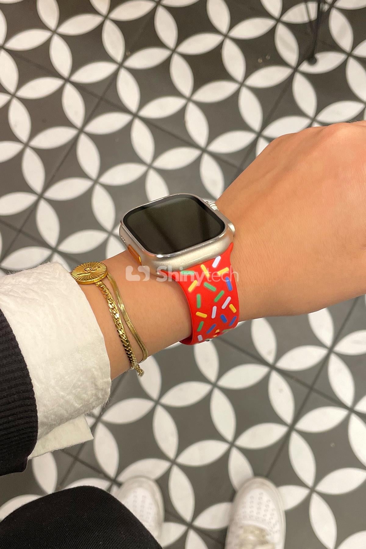 Apple Watch Uyumlu Pride Edition Spor Kordon Kırmızı