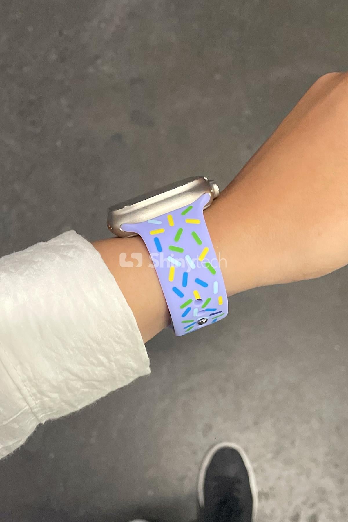 Apple Watch Uyumlu Pride Edition Spor Kordon Lila