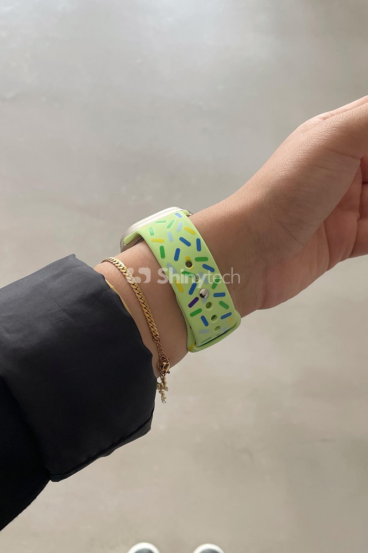 Apple Watch Uyumlu Pride Edition Spor Kordon Açık Yeşil