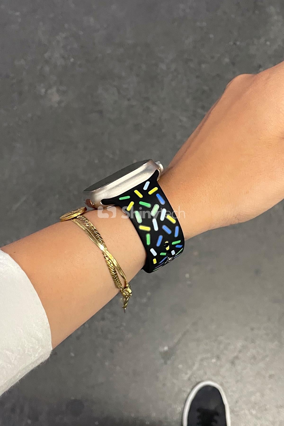 Apple Watch Uyumlu Pride Edition Spor Kordon Siyah