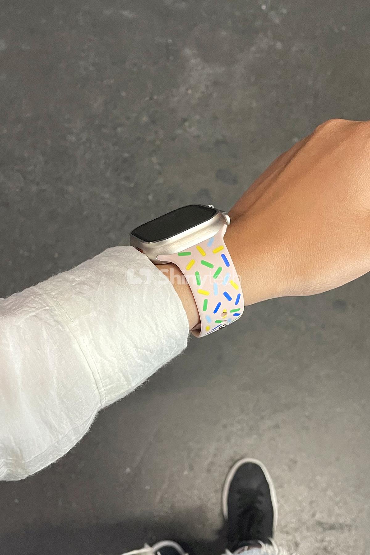 Apple Watch Uyumlu Pride Edition Spor Kordon Kum Pembesi
